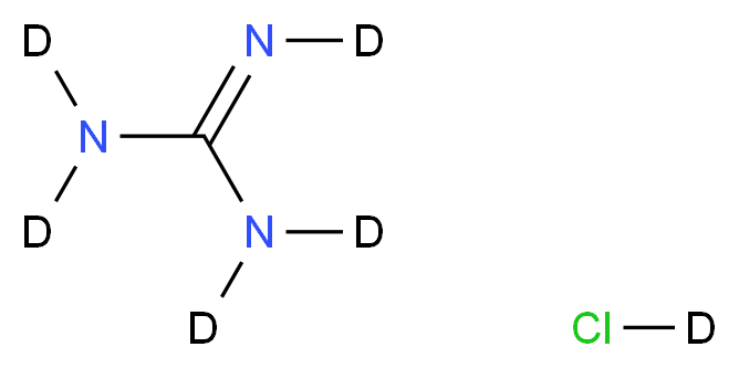 (<sup>2</sup>H<sub>5</sub>)guanidine; chloro(<sup>2</sup>H)_分子结构_CAS_108694-93-5