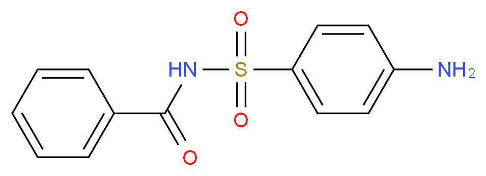 N-(4-aminobenzenesulfonyl)benzamide_分子结构_CAS_127-71-9