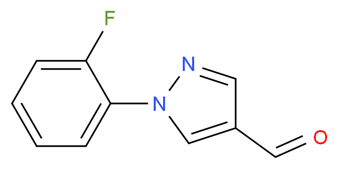 1-(2-fluorophenyl)-1H-pyrazole-4-carbaldehyde_分子结构_CAS_1015845-52-9)