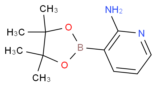 2-Aminopyridine-3-boronic acid, pinacol ester_分子结构_CAS_)