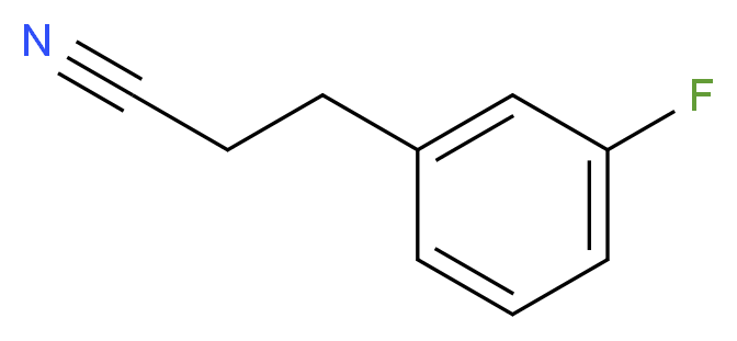 3-(3-Fluorophenyl)propanenitrile 97%_分子结构_CAS_25468-87-5)