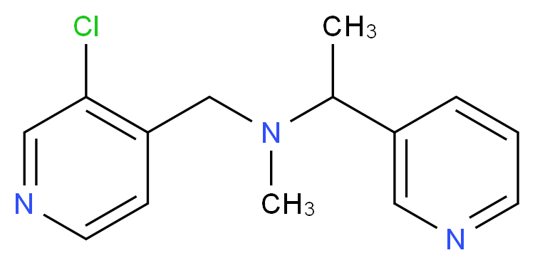 N-[(3-chloropyridin-4-yl)methyl]-N-methyl-1-pyridin-3-ylethanamine_分子结构_CAS_)