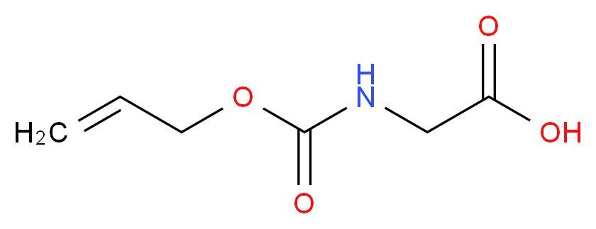 2-{[(prop-2-en-1-yloxy)carbonyl]amino}acetic acid_分子结构_CAS_90711-56-1