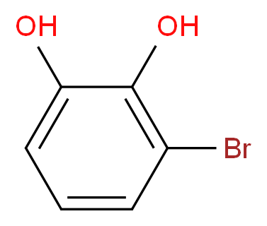 3-bromobenzene-1,2-diol_分子结构_CAS_14381-51-2