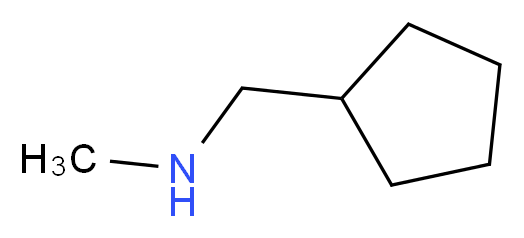 (cyclopentylmethyl)(methyl)amine_分子结构_CAS_4492-51-7