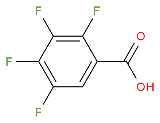 2,3,4,5-tetrafluorobenzoic acid_分子结构_CAS_1201-31-6