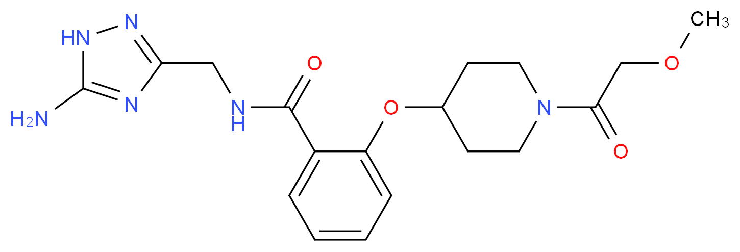 N-[(5-amino-1H-1,2,4-triazol-3-yl)methyl]-2-{[1-(methoxyacetyl)piperidin-4-yl]oxy}benzamide_分子结构_CAS_)