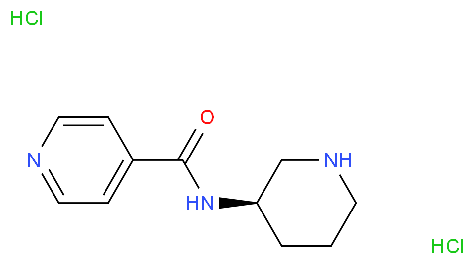 N-[(3S)-(Piperidin-3-yl)]isonicotinamide dihydrochloride_分子结构_CAS_)