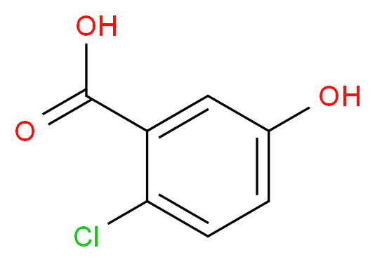2-Chloro-5-hydroxybenzoic acid_分子结构_CAS_56961-30-9)