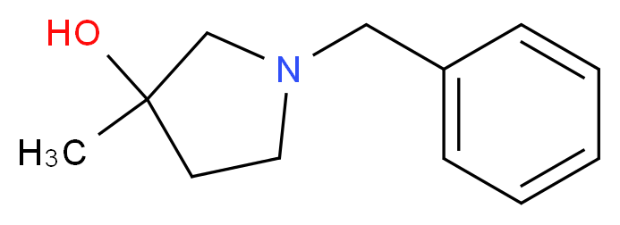 1-benzyl-3-methylpyrrolidin-3-ol_分子结构_CAS_96567-93-0