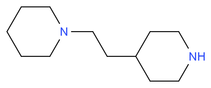 4-[2-(piperidin-1-yl)ethyl]piperidine_分子结构_CAS_14759-09-2