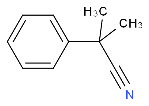 2-methyl-2-phenylpropanenitrile_分子结构_CAS_1195-98-8