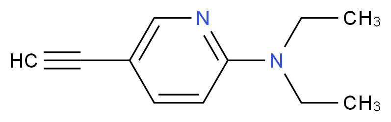 N,N-diethyl-5-ethynylpyridin-2-amine_分子结构_CAS_1196151-15-1)