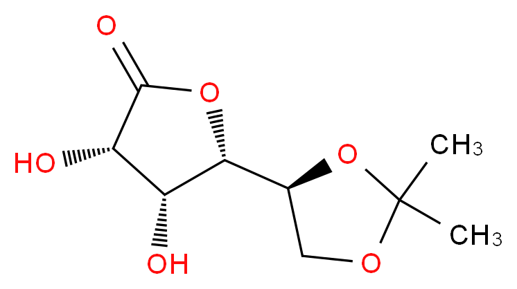5,6-O-异亚丙基-L-古洛糖酸 γ-内酯_分子结构_CAS_94697-68-4)
