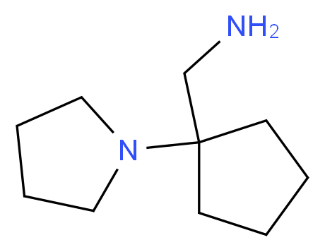 [1-(pyrrolidin-1-yl)cyclopentyl]methanamine_分子结构_CAS_917747-55-8