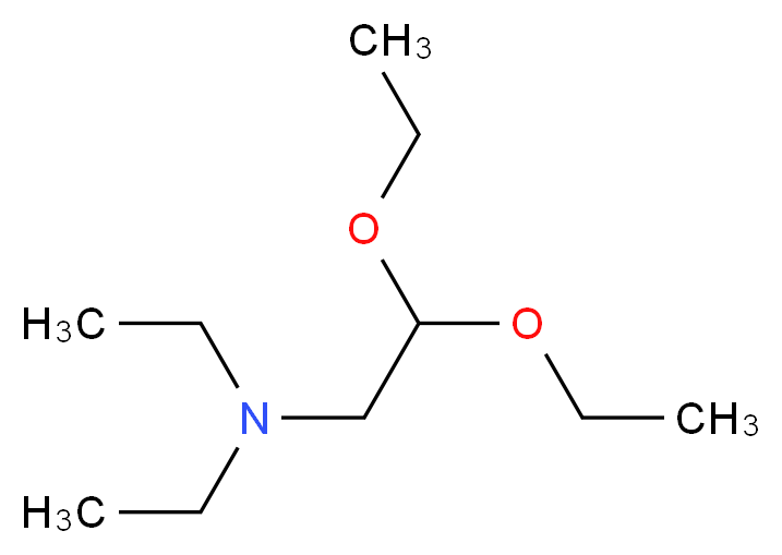 二乙氨基乙醛缩二乙醇_分子结构_CAS_3616-57-7)