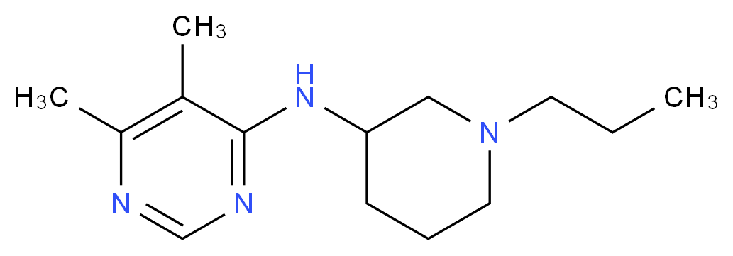 5,6-dimethyl-N-(1-propylpiperidin-3-yl)pyrimidin-4-amine_分子结构_CAS_)