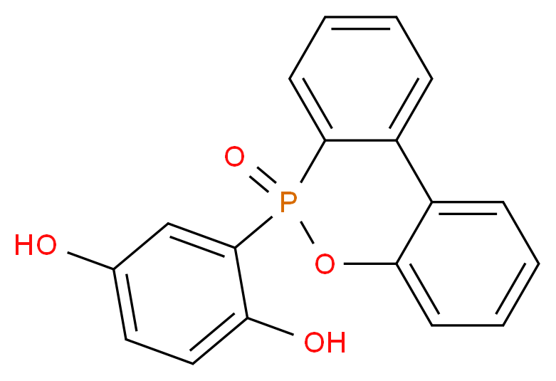 9-(2,5-dihydroxyphenyl)-8-oxa-9λ<sup>5</sup>-phosphatricyclo[8.4.0.0<sup>2</sup>,<sup>7</sup>]tetradeca-1(14),2,4,6,10,12-hexaen-9-one_分子结构_CAS_99208-50-1