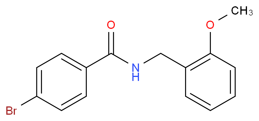 4-Bromo-N-(2-methoxybenzyl)benzamide_分子结构_CAS_331439-94-2)