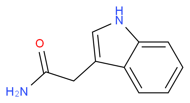 2-(1H-indol-3-yl)acetamide_分子结构_CAS_879-37-8