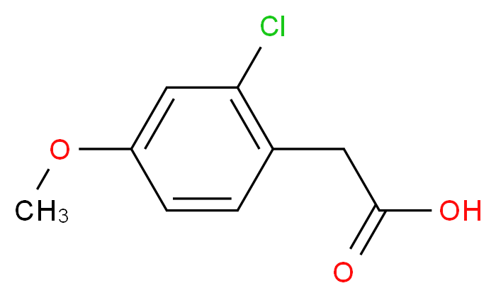 (2-Chloro-4-methoxyphenyl)acetic acid_分子结构_CAS_91367-09-8)