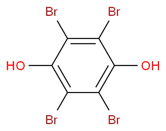 tetrabromobenzene-1,4-diol_分子结构_CAS_2641-89-6