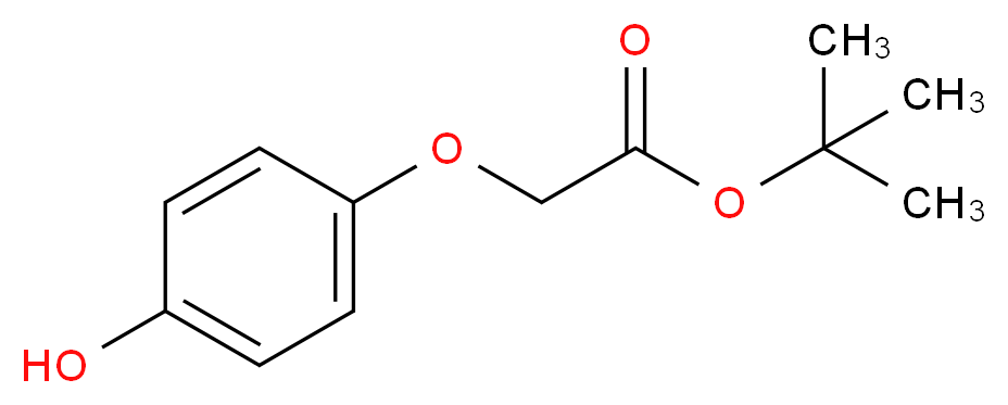 tert-butyl 2-(4-hydroxyphenoxy)acetate_分子结构_CAS_42806-92-8