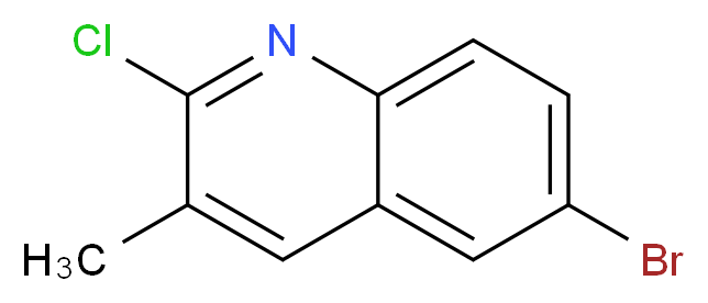 6-BROMO-2-CHLORO-3-METHYLQUINOLINE_分子结构_CAS_113092-96-9)