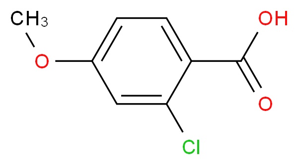 2-Chloro-4-methoxybenzoic acid_分子结构_CAS_21971-21-1)