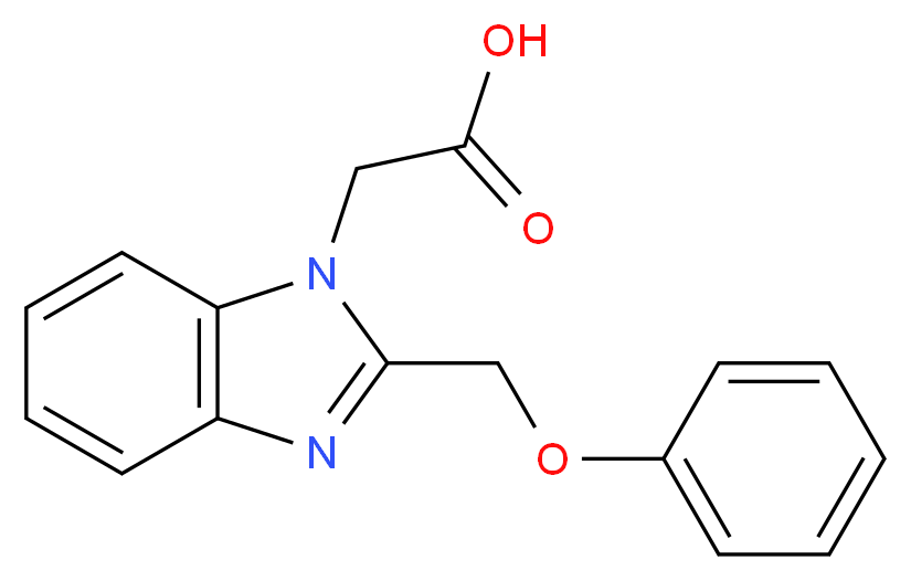 [2-(phenoxymethyl)-1H-benzimidazol-1-yl]acetic acid_分子结构_CAS_)