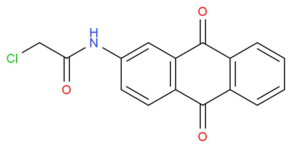 2-chloro-N-(9,10-dioxo-9,10-dihydroanthracen-2-yl)acetamide_分子结构_CAS_143210-98-4)