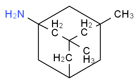 3,5-Dimethyl-1-aminoadamantane_分子结构_CAS_19982-08-2)