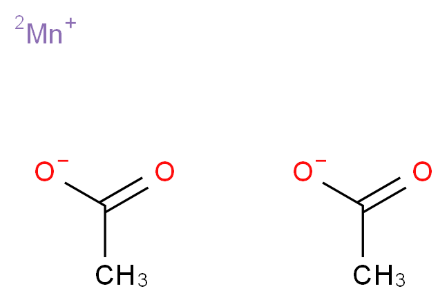 Manganese(II) acetate_分子结构_CAS_638-38-0)