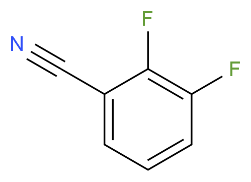 2,3-二氟苯甲腈_分子结构_CAS_21524-39-0)