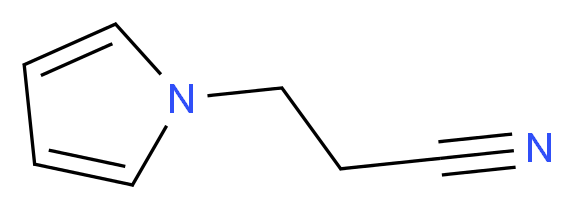 N-2-氰乙基吡咯_分子结构_CAS_43036-06-2)