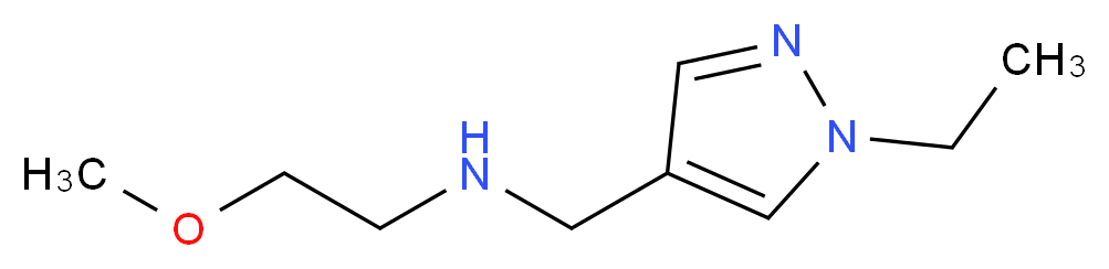 [(1-ethyl-1H-pyrazol-4-yl)methyl](2-methoxyethyl)amine_分子结构_CAS_1015845-81-4