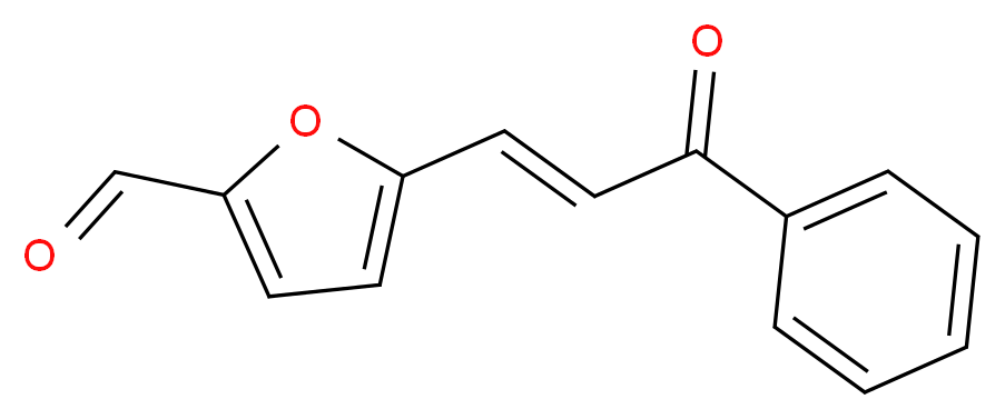 5-(3-Oxo-3-phenyl-1-propenyl)-2-furaldehyde_分子结构_CAS_6575-75-3)