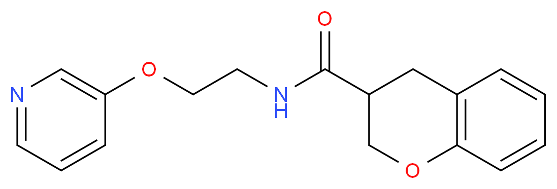 N-[2-(3-pyridinyloxy)ethyl]-3-chromanecarboxamide_分子结构_CAS_)