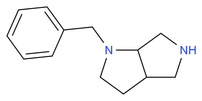 1-Benzyloctahydropyrrolo[3,4-b]pyrrole_分子结构_CAS_132414-50-7)