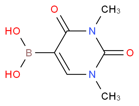 (1,3-dimethyl-2,4-dioxo-1,2,3,4-tetrahydropyrimidin-5-yl)boronic acid_分子结构_CAS_223418-73-3