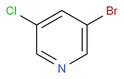 3-bromo-5-chloropyridine_分子结构_CAS_73583-39-8