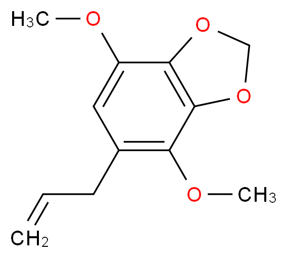 4,7-dimethoxy-5-(prop-2-en-1-yl)-2H-1,3-benzodioxole_分子结构_CAS_523-80-8