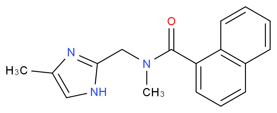 N-methyl-N-[(4-methyl-1H-imidazol-2-yl)methyl]-1-naphthamide_分子结构_CAS_)