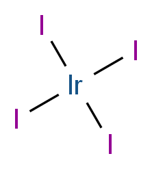 IRIDIUM TETRAIODIDE_分子结构_CAS_7790-45-6)