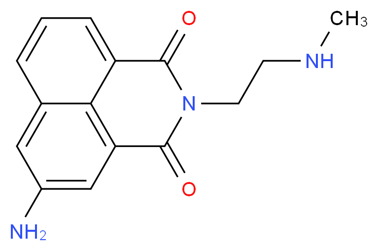 11-amino-3-[2-(methylamino)ethyl]-3-azatricyclo[7.3.1.0<sup>5</sup>,<sup>1</sup><sup>3</sup>]trideca-1(13),5,7,9,11-pentaene-2,4-dione_分子结构_CAS_114991-16-1