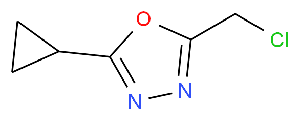 2-(chloromethyl)-5-cyclopropyl-1,3,4-oxadiazole_分子结构_CAS_915924-77-5)