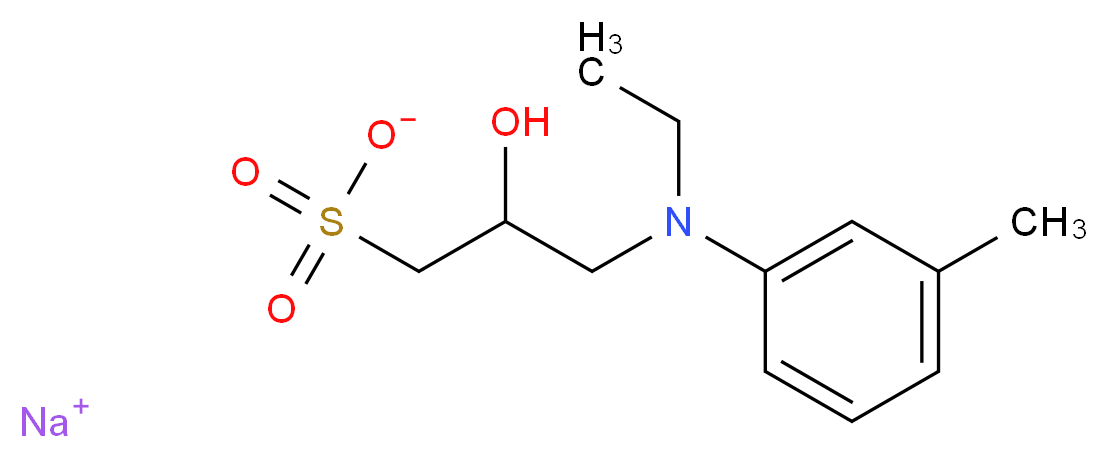 N-ETHYL-N-(2-HYDROXY-3-SULFOPROPYL)-m-TOLUIDINE_分子结构_CAS_82692-93-1)