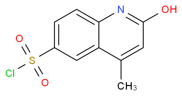 2-hydroxy-4-methylquinoline-6-sulfonyl chloride_分子结构_CAS_1160370-78-4