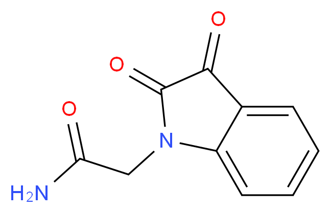 2-(2,3-dioxo-2,3-dihydro-1H-indol-1-yl)acetamide_分子结构_CAS_85124-17-0