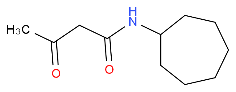 N-cycloheptyl-3-oxobutanamide_分子结构_CAS_58102-38-8